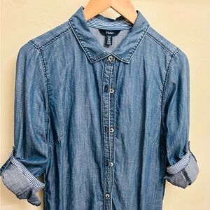 Hatley Blue Casual Dress Lightweight Denim